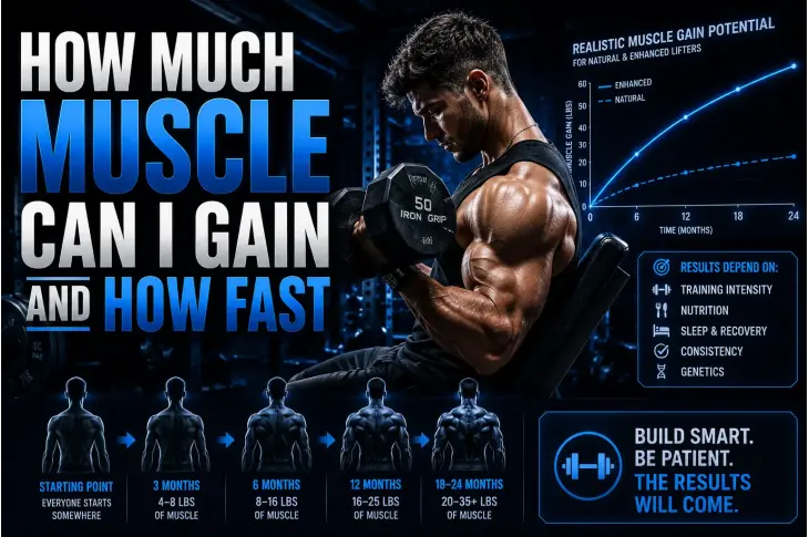 How Much Muscle Can I Gain and How Fast?