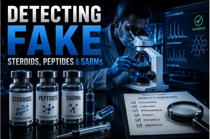 How to Spot Fake or Counterfeit Steroids, Peptides, and SARMs in the Market