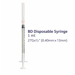 BD Discardit II Syringes – Sterile Disposable Injection Syringes (Syringe pin) Pharmacy by Becton Dickinson, USA