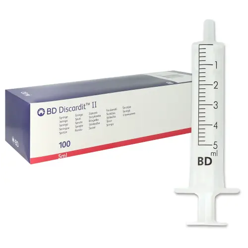 BD Discardit II Syringes – Sterile Disposable Injection Syringes (Syringe pin) Pharmacy by Becton Dickinson, USA