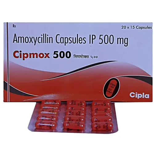 Cipmox Capsules (Amoxicillin Trihydrate 60 caps) Pharmacy by Cipla