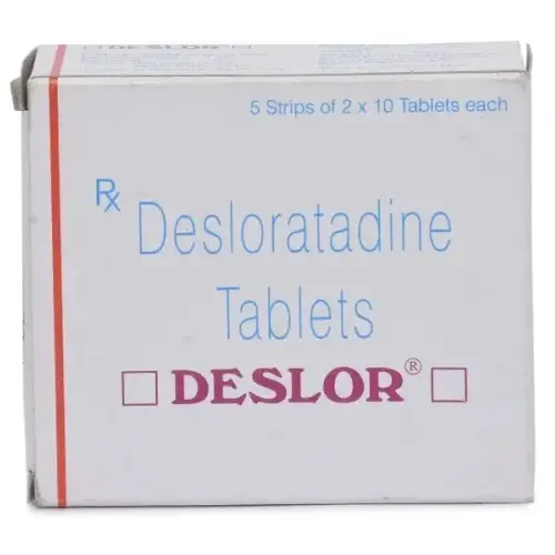 Deslor 5 mg Tablets (Desloratadine 60 tabs) Pharmacy by Sun Pharma Laboratories