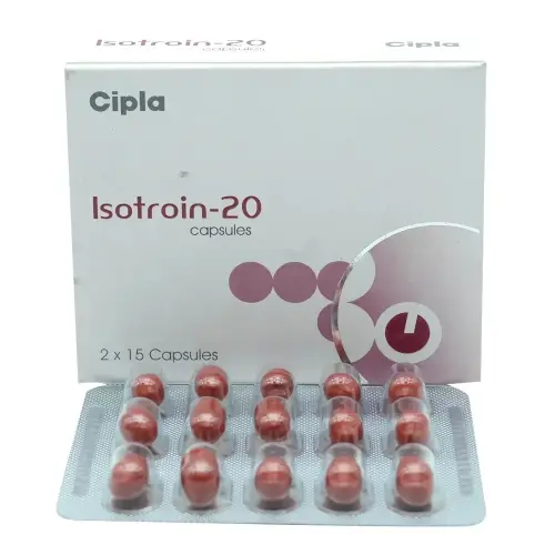 Isotroin Capsules (Isotretinoin 30 tabs) Pharmacy by Cipla
