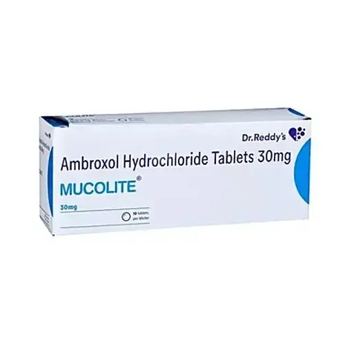 Mucolite Tablets (Ambroxol Hydrochloride 50 tabs) Pharmacy by Dr. Reddy's Laboratories