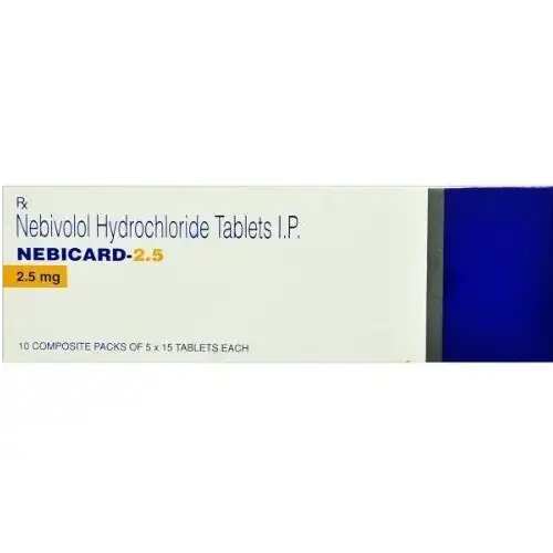 Nebicard Tablets (Nebivolol Hydrochloride 30 tabs) Pharmacy by Torrent Pharmaceuticals