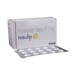 Rosulip Tablets (Rosuvastatin Calcium 30 tabs) Pharmacy by Cipla