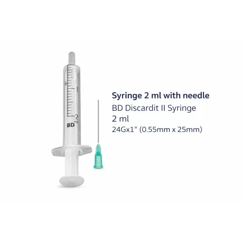 Syringe with Needle (Syringes pin) Pharmacy by Becton Dickinson, USA
